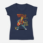 The Time Travelers Band-Womens-V-Neck-Tee-P1yu5h