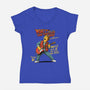 The Time Travelers Band-Womens-V-Neck-Tee-P1yu5h