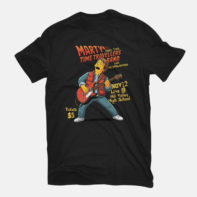 The Time Travelers Band-Womens-Fitted-Tee-P1yu5h
