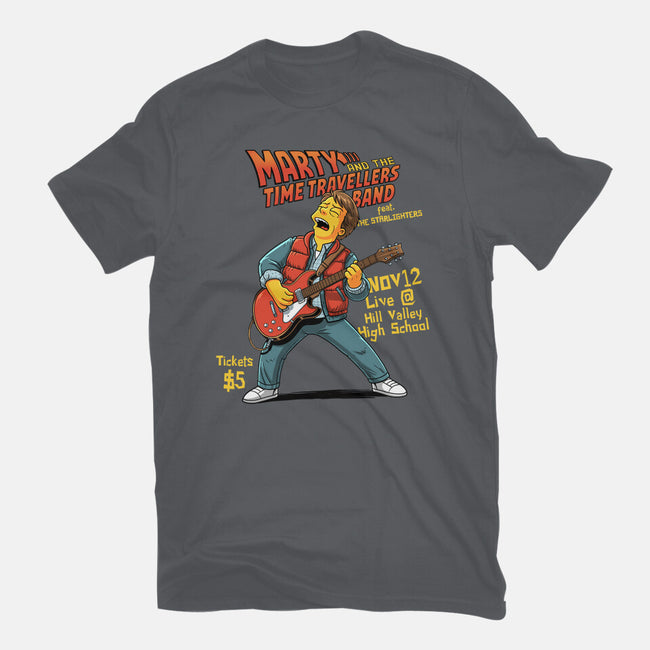 The Time Travelers Band-Unisex-Basic-Tee-P1yu5h