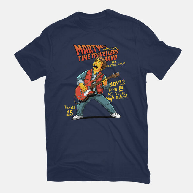 The Time Travelers Band-Womens-Fitted-Tee-P1yu5h