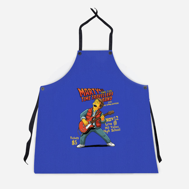 The Time Travelers Band-Unisex-Kitchen-Apron-P1yu5h