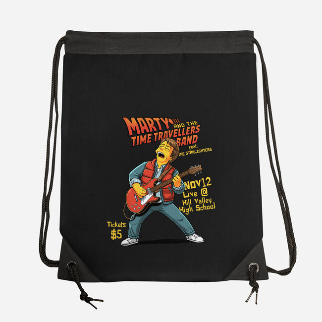 The Time Travelers Band-None-Drawstring-Bag-P1yu5h
