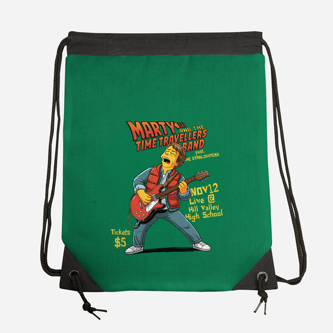 The Time Travelers Band-None-Drawstring-Bag-P1yu5h