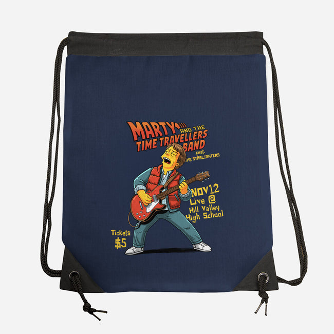 The Time Travelers Band-None-Drawstring-Bag-P1yu5h