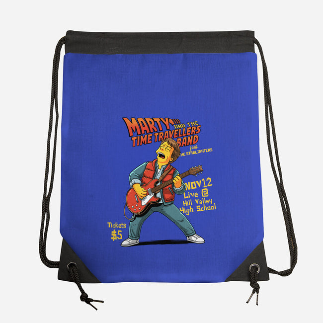 The Time Travelers Band-None-Drawstring-Bag-P1yu5h