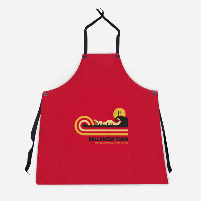 Retro Vintage Halloween-Unisex-Kitchen-Apron-retrodivision