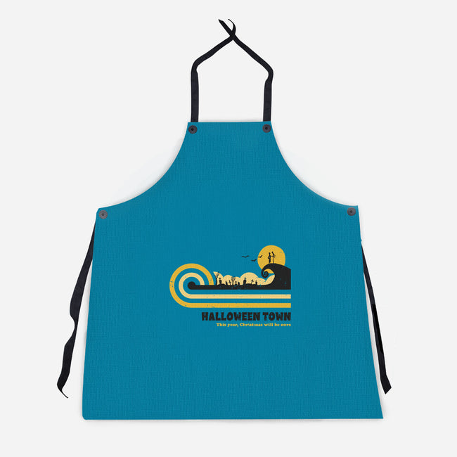 Retro Vintage Halloween-Unisex-Kitchen-Apron-retrodivision