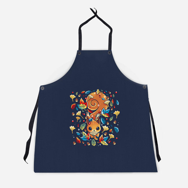 Squirrel Season-Unisex-Kitchen-Apron-Vallina84