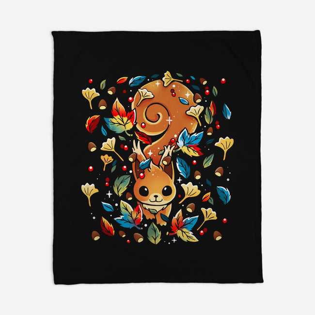 Squirrel Season-None-Fleece-Blanket-Vallina84