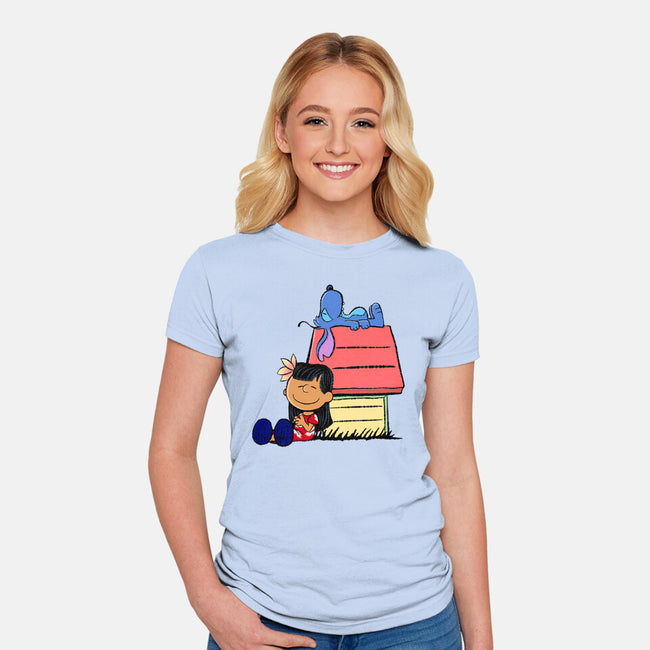 It Means Nobody Gets Left Behind-Womens-Fitted-Tee-DrawnByBryan