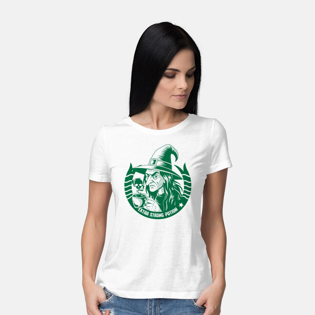 Witch’s Extra Strong Potion-Womens-Basic-Tee-Eoli Studio