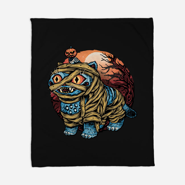 Derpy Mummy-None-Fleece-Blanket-glitchygorilla