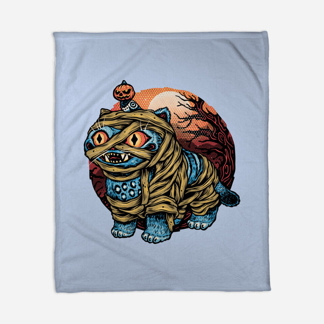Derpy Mummy-None-Fleece-Blanket-glitchygorilla