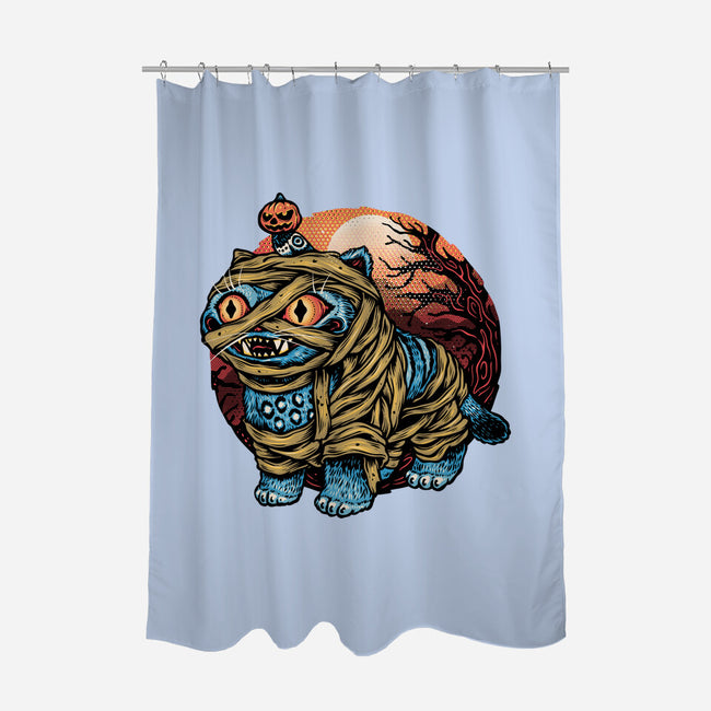 Derpy Mummy-None-Polyester-Shower Curtain-glitchygorilla