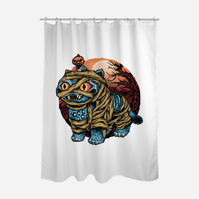Derpy Mummy-None-Polyester-Shower Curtain-glitchygorilla