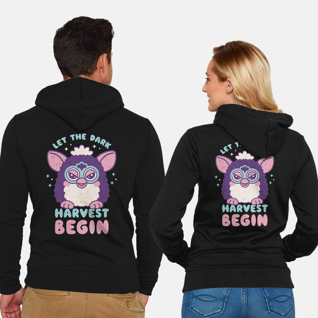 Let The Dark Harvest Begin-Unisex-Zip-Up-Sweatshirt-Nemons