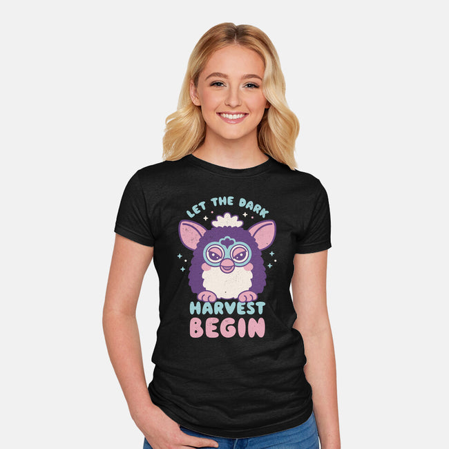 Let The Dark Harvest Begin-Womens-Fitted-Tee-Nemons