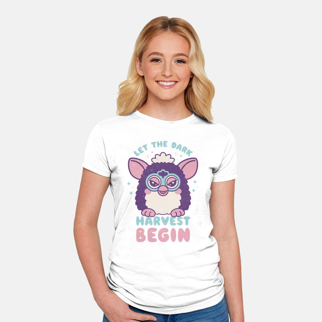 Let The Dark Harvest Begin-Womens-Fitted-Tee-Nemons