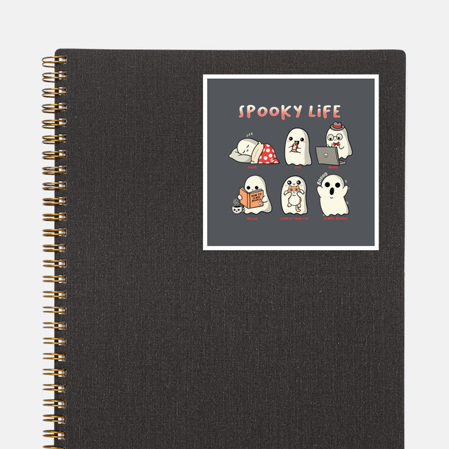 Spooky Life-None-Glossy-Sticker-Freecheese