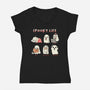 Spooky Life-Womens-V-Neck-Tee-Freecheese