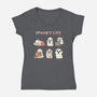 Spooky Life-Womens-V-Neck-Tee-Freecheese