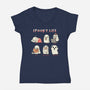 Spooky Life-Womens-V-Neck-Tee-Freecheese