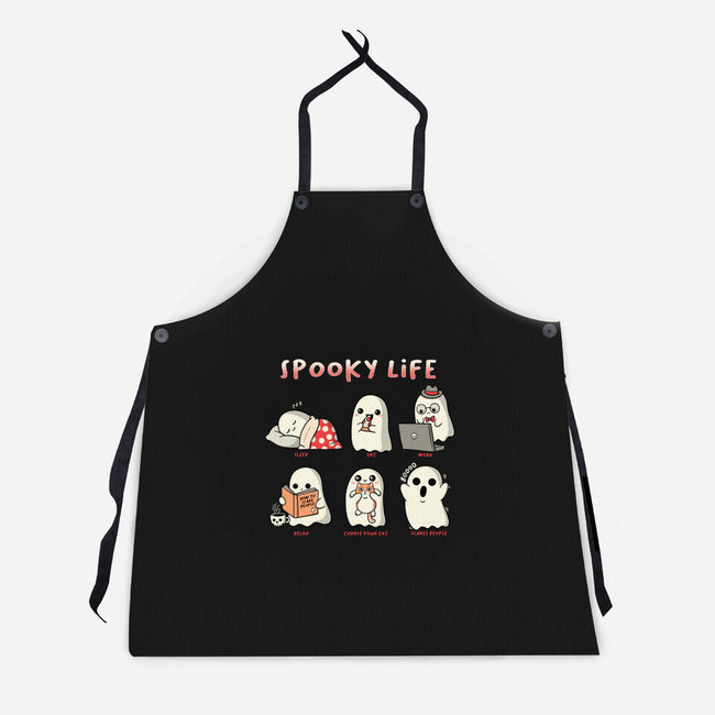 Spooky Life-Unisex-Kitchen-Apron-Freecheese
