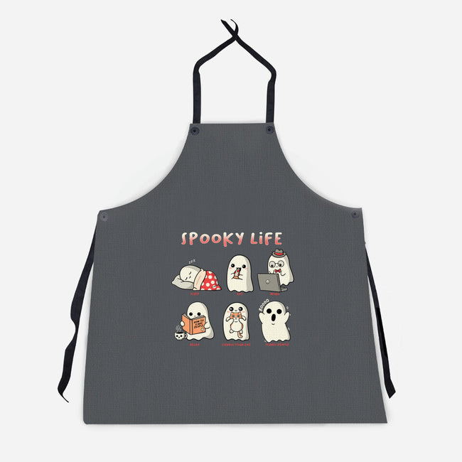 Spooky Life-Unisex-Kitchen-Apron-Freecheese