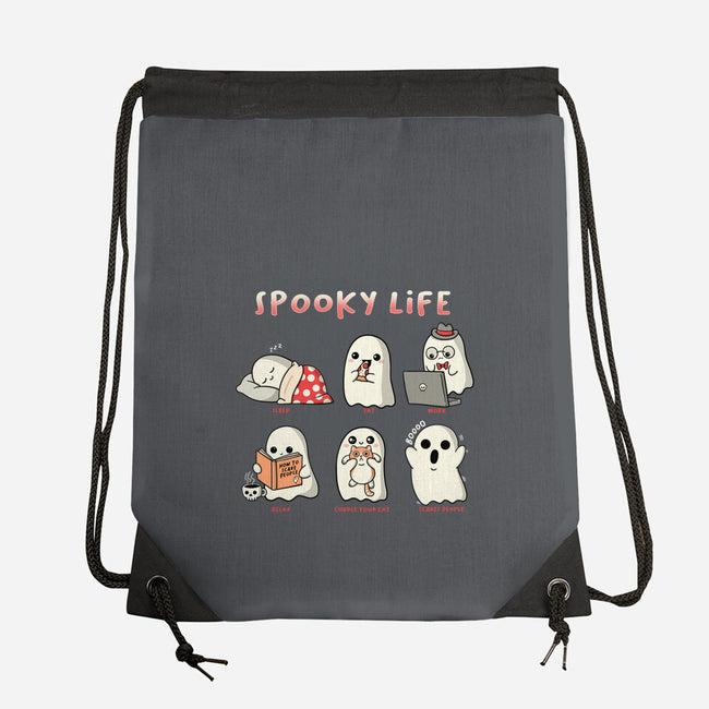 Spooky Life-None-Drawstring-Bag-Freecheese