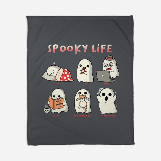 Spooky Life-None-Fleece-Blanket-Freecheese