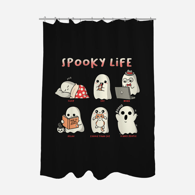 Spooky Life-None-Polyester-Shower Curtain-Freecheese