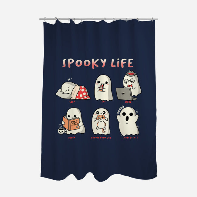 Spooky Life-None-Polyester-Shower Curtain-Freecheese