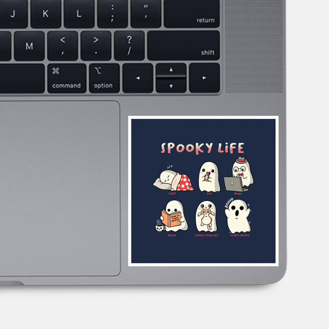 Spooky Life-None-Glossy-Sticker-Freecheese