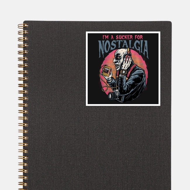 Nostalgic Vampire-None-Glossy-Sticker-glitchygorilla