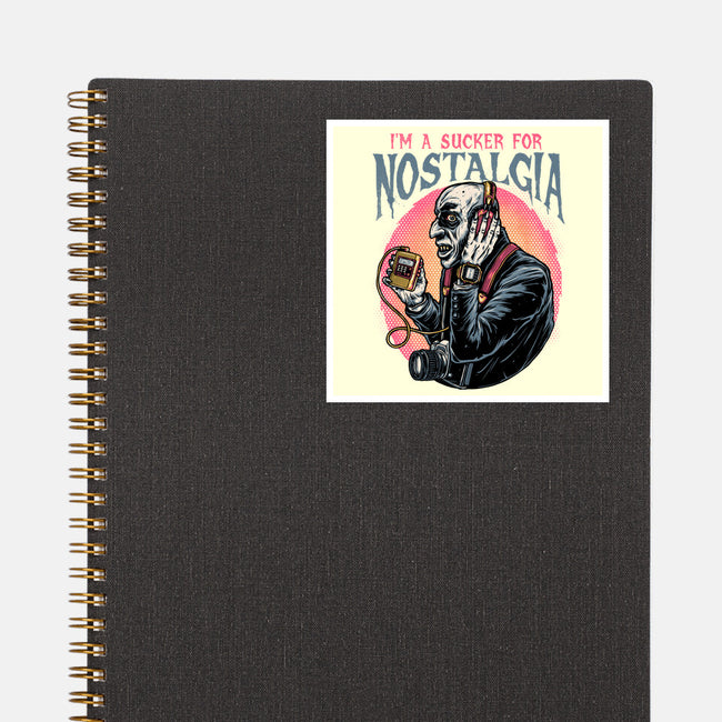 Nostalgic Vampire-None-Glossy-Sticker-glitchygorilla