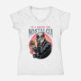 Nostalgic Vampire-Womens-V-Neck-Tee-glitchygorilla