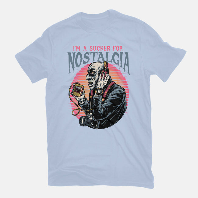 Nostalgic Vampire-Womens-Fitted-Tee-glitchygorilla
