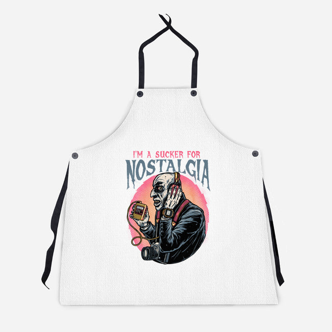 Nostalgic Vampire-Unisex-Kitchen-Apron-glitchygorilla