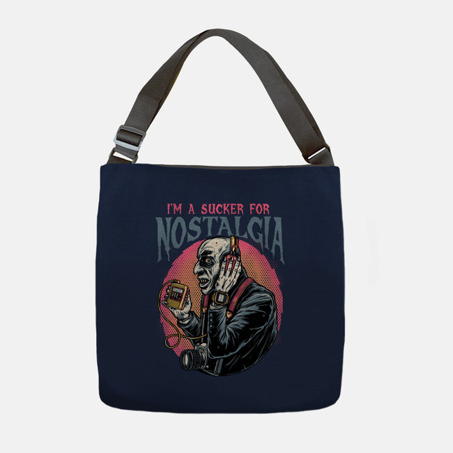 Nostalgic Vampire-None-Adjustable Tote-Bag-glitchygorilla