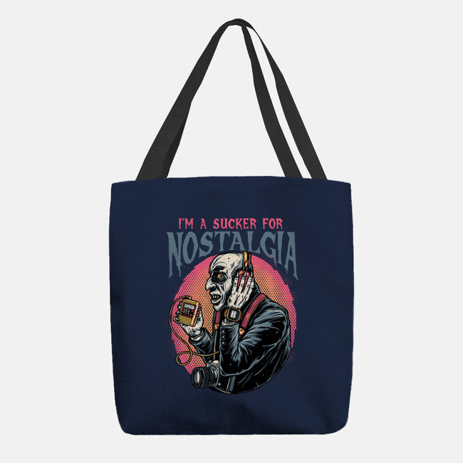 Nostalgic Vampire-None-Basic Tote-Bag-glitchygorilla