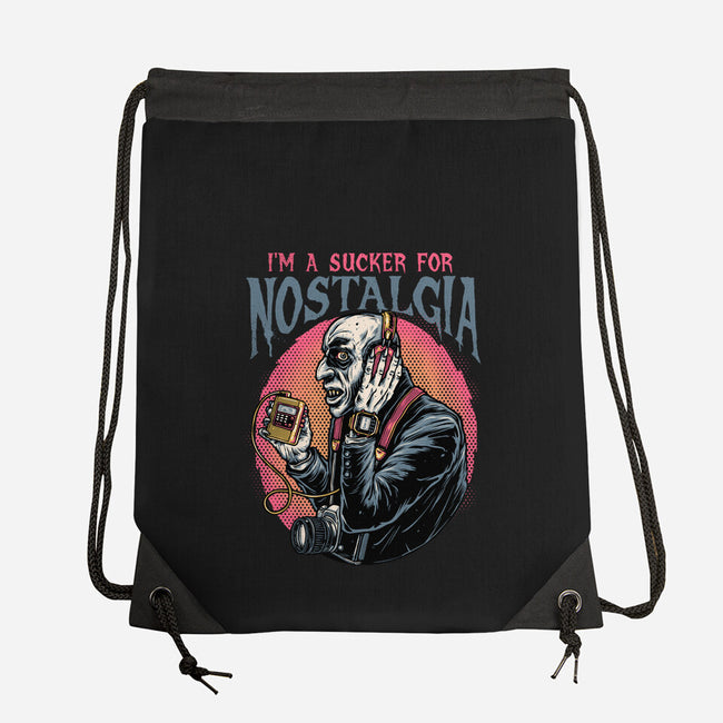 Nostalgic Vampire-None-Drawstring-Bag-glitchygorilla
