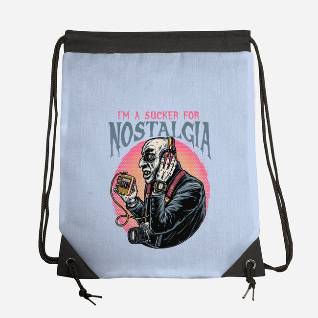 Nostalgic Vampire-None-Drawstring-Bag-glitchygorilla