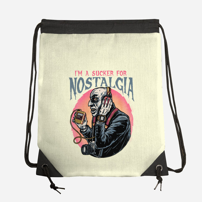 Nostalgic Vampire-None-Drawstring-Bag-glitchygorilla