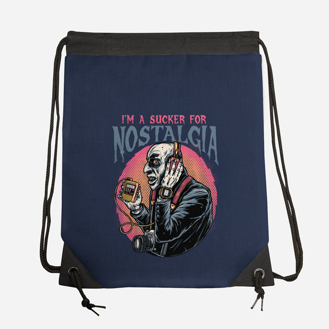 Nostalgic Vampire-None-Drawstring-Bag-glitchygorilla