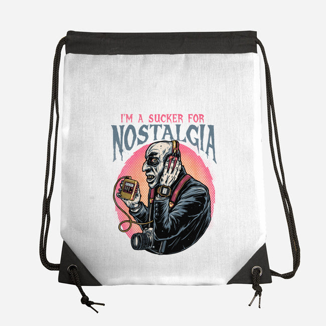 Nostalgic Vampire-None-Drawstring-Bag-glitchygorilla