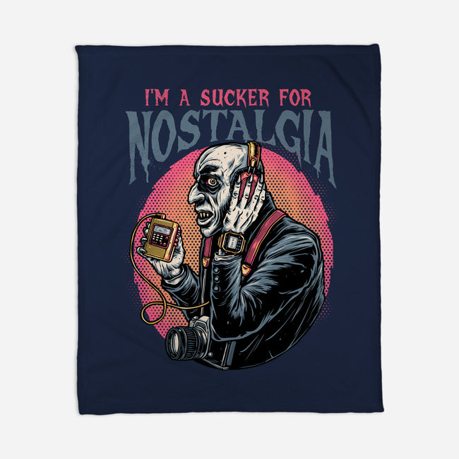Nostalgic Vampire-None-Fleece-Blanket-glitchygorilla