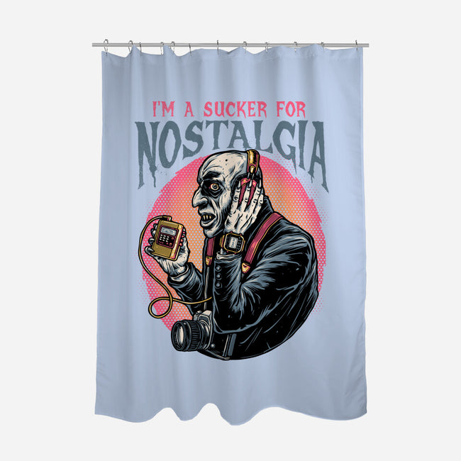 Nostalgic Vampire-None-Polyester-Shower Curtain-glitchygorilla