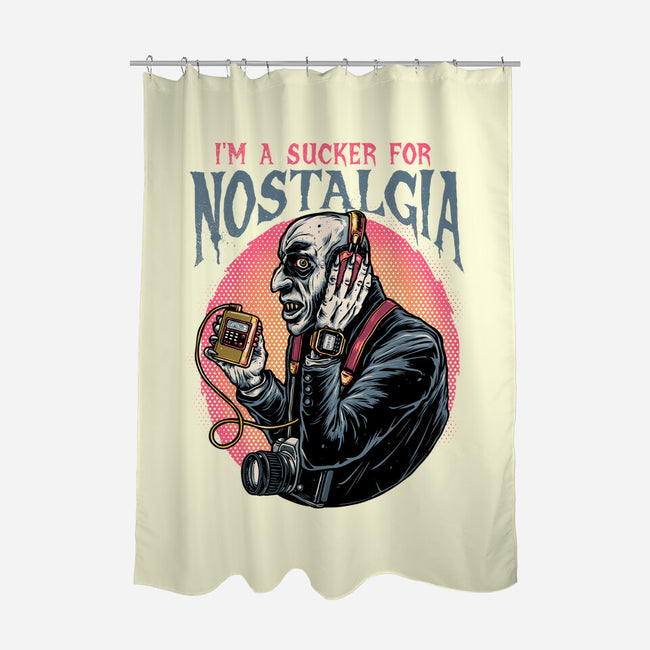 Nostalgic Vampire-None-Polyester-Shower Curtain-glitchygorilla