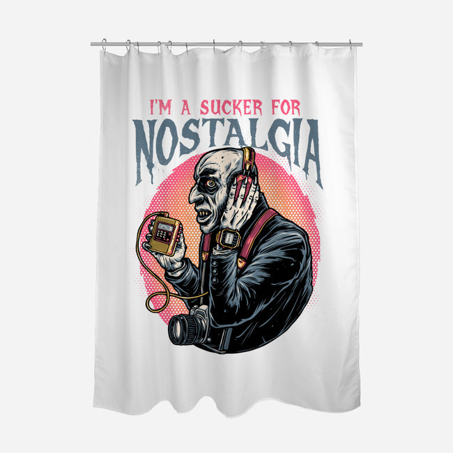 Nostalgic Vampire-None-Polyester-Shower Curtain-glitchygorilla